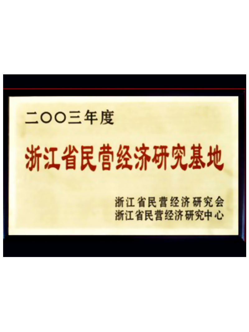 2003年民營經(jīng)濟研究基地